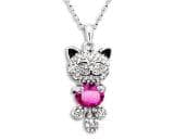 Orginales Design von Ninabox®"Forest Elf" "Lächelde Katze" Halskette mit SWAROVSKI ELEMENTS österreichischen Kristallen Anhänger. Neu Modeschmuck Geschenk rosa SKU:NAG04613WI Orginales Design von Ninabox®"Forest Elf" "Lächelde Katze" Halskette mit SWAROVSKI ELEMENTS österreichischen Kristallen Anhänger. Neu Modeschmuck Geschenk rosa SKU:NAG04613WI